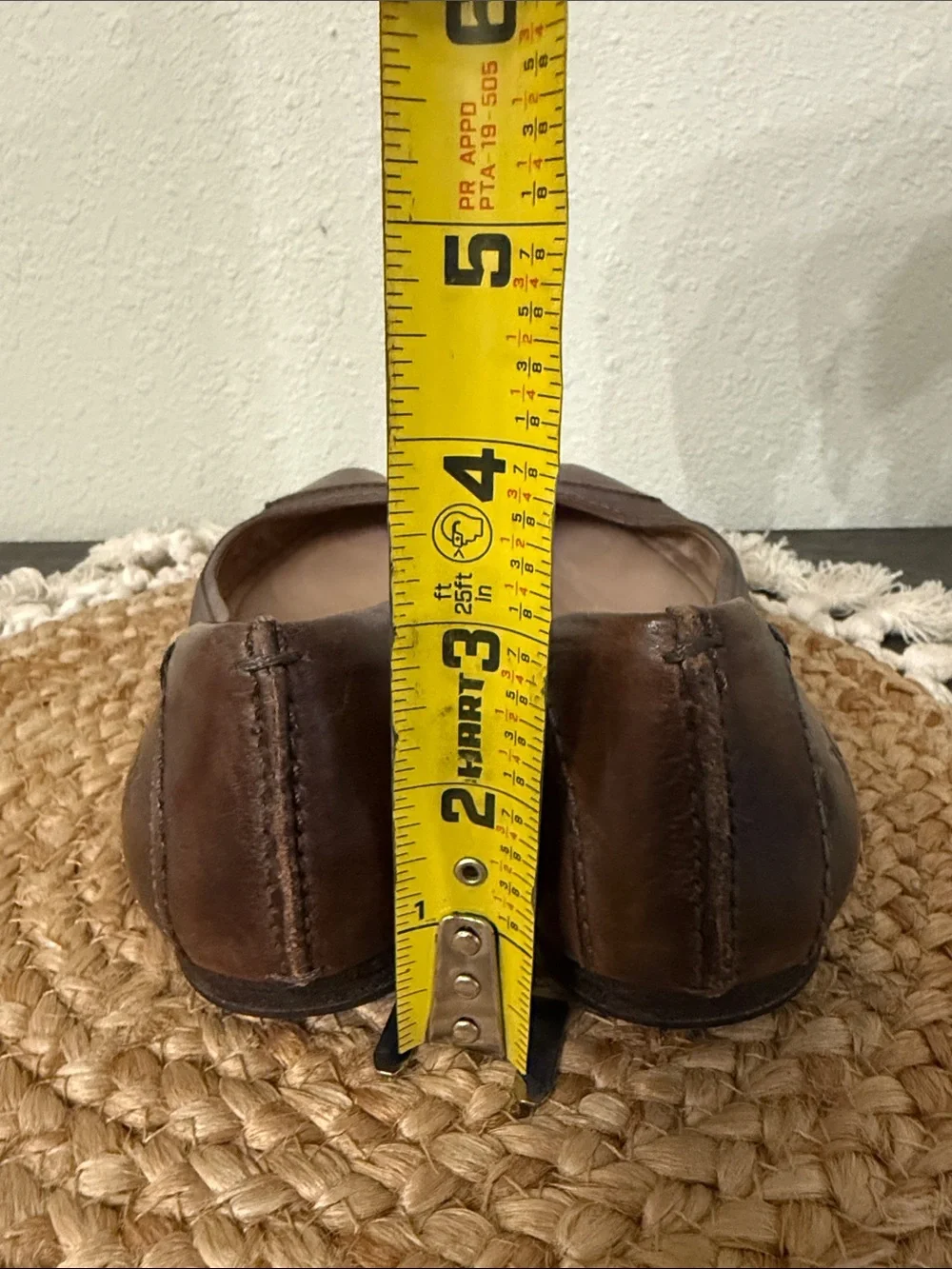 Frye Regina Pointy Toe Ballet Flats Cognac Brown Leather Shoes 8M 7200044